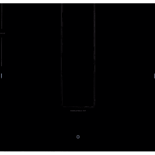 Elica 72cm Venting Induction Hob - Black